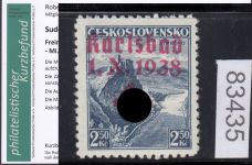 Sudetenland Karlsbad, Mi.-Nr.   14  **  geprüft  Befund