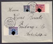 Sudetenland Karlsbad, Mi.-Nr.   6+36+37  gestempelt  geprüft  Befund