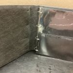 Deutsche Post  Zehnerbogenalbum  Ringbinder ( 4 Ringe )  + 40 Hüllen  gebraucht