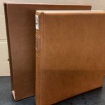 Lindner Ringbinder + Kassette  gebraucht leer braun