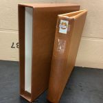 Lindner Ringbinder + Kassette  gebraucht leer braun