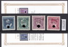 Sudetenland Maffersdorf, Mi.-Nr.   21+23+24+34  *  geprüft   Attest