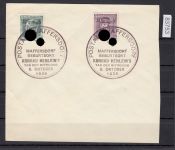 Sudetenland Maffersdorf, Mi.-Nr.   23+34  gestempelt  geprüft   Befund