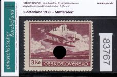 Sudetenland Maffersdorf, Mi.-Nr.   39  *  geprüft   Befund