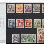 Saarland 1947 Mi. Nr. 226-38 I ** ( + Plattenfehler)  Urdruck geprüft  Attest