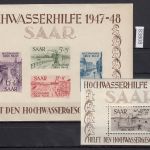 Saarland 1948 Mi. Nr. Block 1+2 **  geprüft  Attest