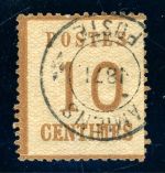 Elsass-Lothringen 5I Gestempelt 10 C. braun mit zentr. K2 AMIENS POSTE 1871