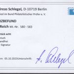 DR 1935, Mich.-Nr.: 580-583 ** geprüft  Befund   LUXUS