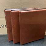 KOBRA  FDC -Album  3 Stück -Briefalbum braun mit Hüllen Ringbinder  gebraucht