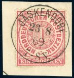Ndp 4 Briefstück 1 Gr. auf Kab-Bfst. mit idealem K1 J