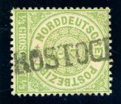 Mecklenburg Schwerin Nachverwendungen NDP14 Gestempelt ROSTOCK; L1 ideal a. 1...