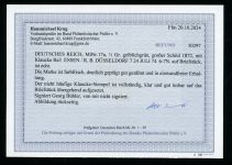 Deutsches Reich 17a Briefstück 1/3 Gr. gr