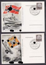 Elsass, Mi.-Nr. P 5   gestempelt    Ganzsache   Komplette Serien mit 8  Karten