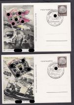 Elsass, Mi.-Nr. P 5   gestempelt    Ganzsache   Komplette Serien mit 8  Karten