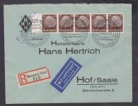 Elsass, Mi.-Nr. 6  Mef   gestempelt auf Brief