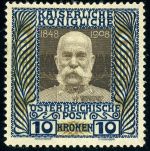 Österreich 156 Postfrisch 10 Kr. Frz. Joseph, tadellos postfrisch