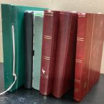 Einsteckalben  Briefmarkenalben 6 Stück schwarz  gebraucht