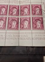 GG 1943, Mi.-Nr. 104 gestempelt Klb   I/2   gefaltet