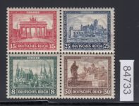 DR 1930, Mich.-Nr.: 446-449 Einzelmarken Block 1 **  geprüft Befund