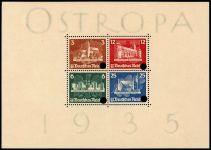 DR 1935, Mich.-Nr.: 576-79  Block 3 (*) geprüft  Attest