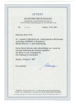 DR 1935, Mich.-Nr.: 576-79  Block 3 (*) geprüft  Attest