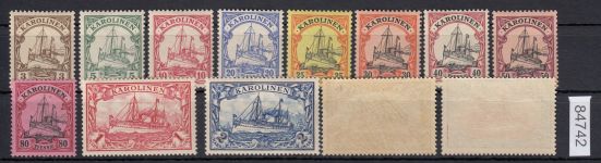 Kolonien Karolinen 1900, Mich.-Nr.:  7-19 *