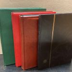 Einsteckalben  Briefmarkenalben  4 Stück schwarz gebraucht