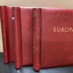 KABE Klemmbinder 3 Stück gebraucht Leer blau  Aufschrift EUROPA