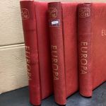 KABE Klemmbinder 3 Stück gebraucht Leer blau  Aufschrift EUROPA