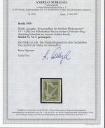 Berlin 1950, Mich.-Nr.: 72 Y gestempelt   fehlender Ring im WZ    Attest