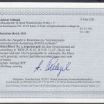 DR 1930, Mich.-Nr.: 446-449 Block 1 gestempelt geprüft Befund (bitte Lesen)