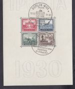 DR 1930, Mich.-Nr.: 446-449 Block 1 gestempelt geprüft Befund (bitte Lesen)