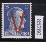 Saulgau, Mich.-Nr.: VIII **  (25 Pf.)