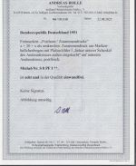 Bund 1951, Mich.-Nr.:  S 8 I **  geprüft  Attest    Plattenfehler I