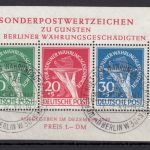 Berlin 1949, Mich.-Nr.:Block 1 III gestempelt LUXUS  Plattenfehler   geprüft  Attest