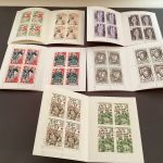 Frankreich 1975-79 **MH  5 Stück komplett  Rotes Kreuz