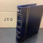 Leuchtturm Ringbinder Optima ( 4 Ringe) blau + 30 Hüllen  gebraucht