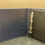 Leuchtturm Ringbinder Optima ( 4 Ringe) blau + 30 Hüllen  gebraucht