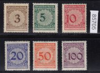 DR 1923, Mich.-Nr.: 338-43 **   Platte