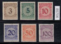 DR 1923, Mich.-Nr.: 338-43 **   Platte