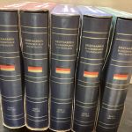 Vordrucke Bund 1949-2005 Falzlos Vordruckalben  + Schuber   5 Stück gebraucht