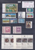 UNO New York 1991 ** mit Zd.-Bogensatz (623+624)