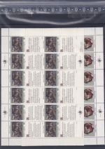 UNO New York 1991 ** mit Zd.-Bogensatz (623+624)