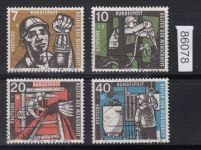 Bund 1957, Mich.-Nr.: 270-73 LUXUS Ersttag gestempelt  Berlin-Charlottenburg