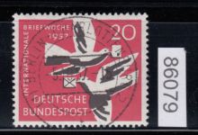 Bund 1957, Mich.-Nr.: 276 LUXUS gest. + gummi + Ersttag  Berlin-Charlottenburg