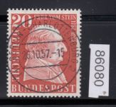 Bund 1957, Mich.-Nr.: 277 LUXUS gest. + gummi + Ersttag  Berlin-Charlottenburg