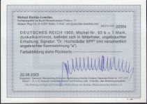 DR 1900, Mich.-Nr.: 63 b  *  geprüft  Befund