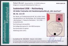 Sudetenland Reichenberg, Mi.-Nr.   13 A  gestempelt  geprüft   Befund
