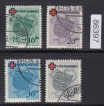 Alliierte Franz. Zone Württemberg Mi. Nr. 40-43 A gestempelt + gummi  geprüft