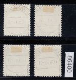 Alliierte Franz. Zone Rheinland Pfalz Mi. Nr. 42-45 A gestempelt  geprüft